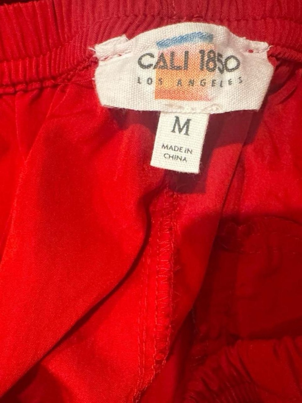 Gorpcore Streetwear Cali 1850 LA Side Stripe Bow Tie Slit Wide Leg Track Pants - Picture 6 of 7